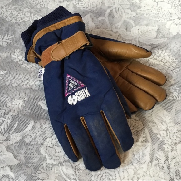 leather snow gloves